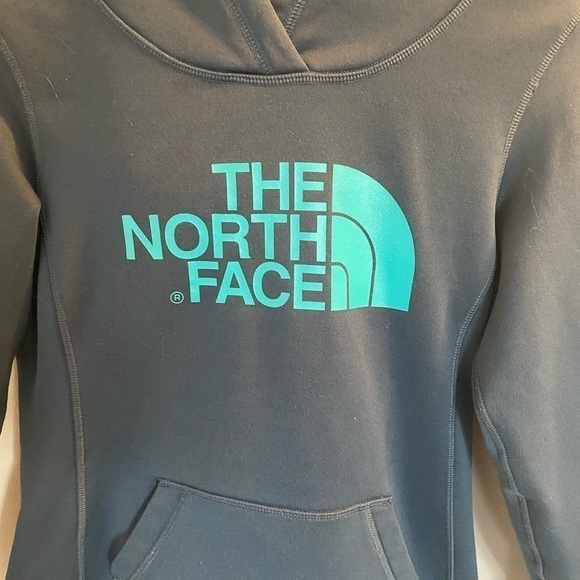 The North Face Navy and Teal Hoodie XS - Picture 2 of 15
